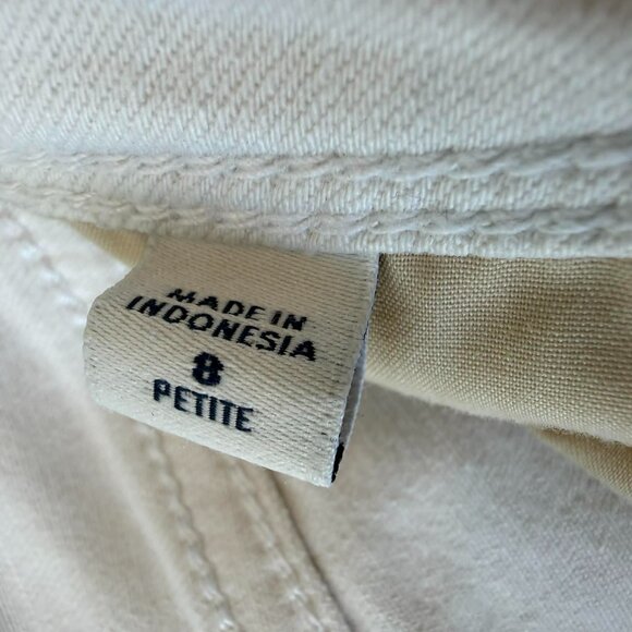 J.Jill Authentic Fit Slim Ankle Jeans | White Stretch Denim | Size 8P - Picture 5 of 9
